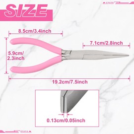 LEONTOOL Flat Nose Pliers, For Accessories, 2.8 inches (71 mm), Tapered Tip, Long Nose Pliers, Flat Nose Pliers, Handicrafts, Flat Mouth Lead Pliers, Knurled Pliers, Carbon Steel, Anti-Slip Grip