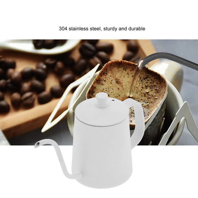 350ml Gooseneck Coffee Kettle 304 Stainless Steel Long Spout Tea