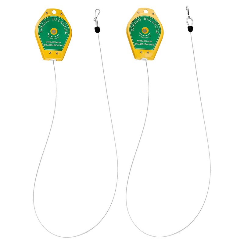 QWORK Retractable Spring Balancer, 3.3lbs - 6.6 lbs and 1.1lbs