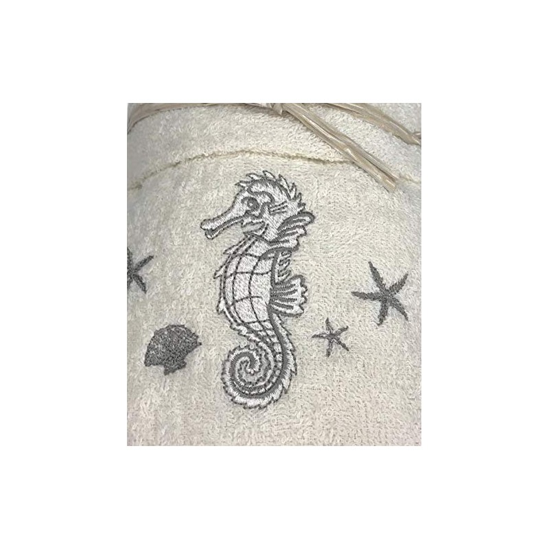 Set Ocean Sea Seahorse Hand Towel Beige