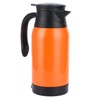 Orange Car Electric Kettle Temperature Display Car Boiling Cup Travel