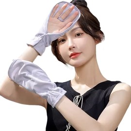 Eukkis UV Protection Hand Cover, Unisex, Back of Hand, Short Length Sun Protection Gloves, UPF 50+, 99% UV Protection, Breathable Mesh, Driving, Fishing, gray