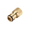 sourcing map Brass Faucet Tap Quick Connector M18 Female Thread