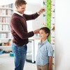 Mibote Baby Growth Height Chart Handing Ruler Wall Decor for