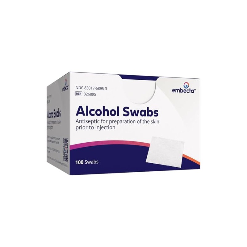 BD Alcohol Swabs 100 Each (Pack of 4)