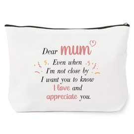 Mothers Day Gifts for Mum,Best Funny Special Ideas Meaningful Bonus Mum to Be Birthday Pregnancy Thanksgiving Christmas Valentines Gifts,Makeup Bag Present for Mummy Mother Stepmum from Daughter Son