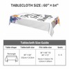 Flower Modern Quartz Table Cloth for Rectangle Table 60x84 Inch