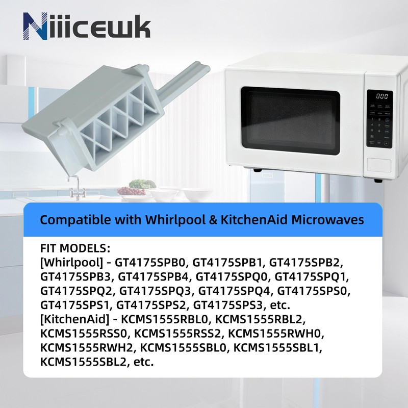 8205451 Microwave Door Latch Bracket Compatible with Whirlpool KitchenAid Microwaves