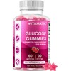 Vitamatic Glucose Chweble Gummies - 60 Count - Natural Raspberry