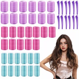 Palmera Mx 48 Pcs Bigudí Del Rodillo Abrazadera Plástica Para Cabello