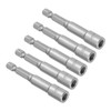 CoCud 5pcs Driver Drill Bit 1/4" Hex Shank 6mm Socket