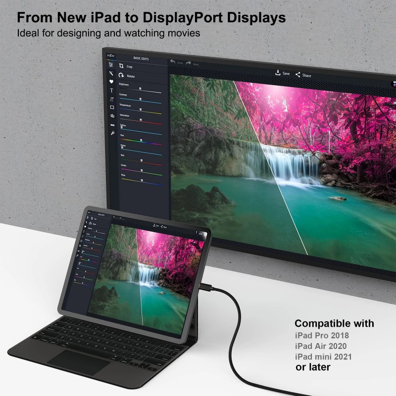 BENFEI USB C to DisplayPort 6 Feet Cable, BENFEI USB