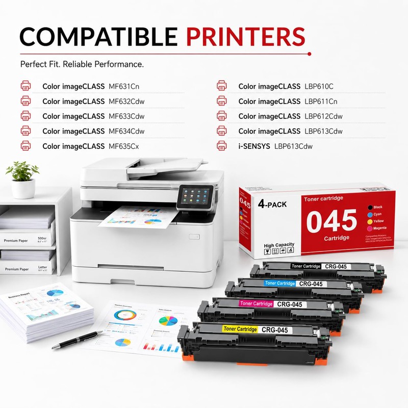 045 045H Toner Cartridge Set Replacemen for Canon CRG-045 Toner