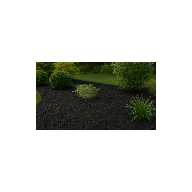 Black Shredded Redwood Mulch, Natural Dyed, Erosion Control Mulch, Great