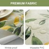 ROSSRORE Lemon-themed Tablecloth Waterproof PVC Tablecloth that is Oil-resistant and