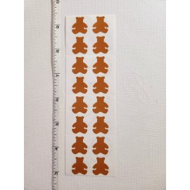 Mrs. Grossman sticker sheet You Choose - Vintage Bears - tiny bear silhouette