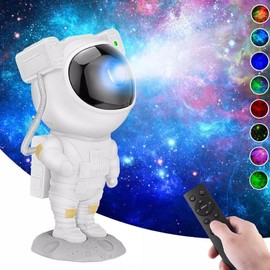 Astronaut Galaxy Star Projector with Nebula, Timer & Remote, Adjustable Head, USB Powered LED Night Light for Bedroom, Kids Room Decor Present, Space Themed Party Decor for Adults & Children