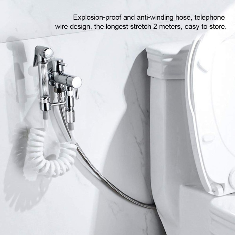 Flexible Shower Hose, Water Plumbing Toilet Bidet Sprayer Gun Bathroom