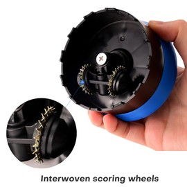 NEWISHTOOL Blue Wallpaper Perforating Tool Wall Paper Stripper Removal Scoring Tool Wallpaper Perforator and Scorer Remover Tool, Wallcovering Separating Cutter Wheel Tool