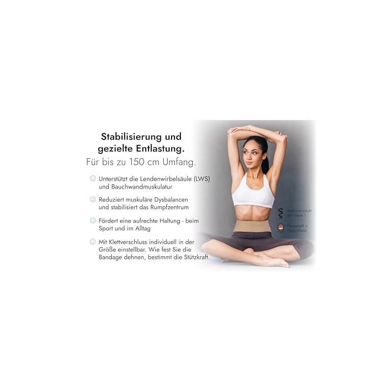 Hydas 1955, Abdomen and Back Support, Healthcare Product, Shapes the