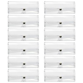 OSALADI 12 Piezas Estuche De Anteojos Bolsa De Seguridad Para Gafas Estuche De Gafas De Plástico Bolsa De Gafas De Lectura Hombre De Polivinilo Caja De Plástico Delgado