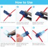 120 Pcs Quick Splice Wire Terminals, Male & Female Blue