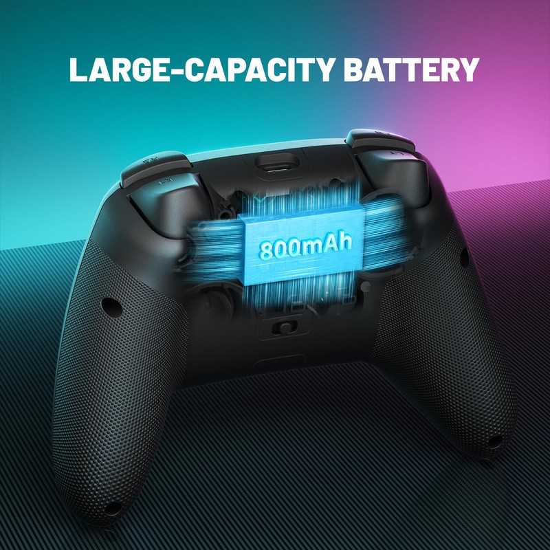 ECHTPower Wireless PC Gaming Controller - Hall Effect Joystick, 2.4G
