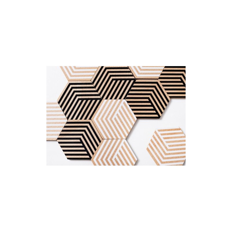 Table Tiles Optic Set of 6 by Bower for Areaware