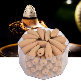Pack of 70 Backflow Incense Cones Hypnotizing Sandalwood Reflux Tower Incense Sticks for Yoga Tearoom Relaxation (#5)