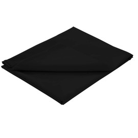 Olivia Rocco Flat Sheets, Easy Care Polycotton Full Bed Sheet, King Black