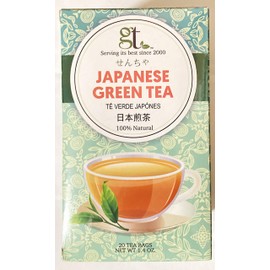 Japanese Green Tea Bags, 100% Natural,(20 Count 1.4 oz), Set of 3