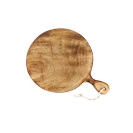 Father's Day Gifts Wooden Round Chopping Board with Handle & Rope for Hanging, Pizza Serving Tray Party Serving Platter | 12 Inch Dia