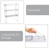 Unbranded Laundry Shelf Organizer Metal Frame Space Saver Detergents Baskets
