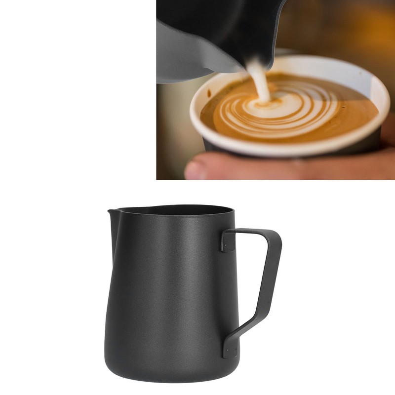 600ml Pointed Mouth Milk Frothing Pitcher Stainless Steel Thickened Milk