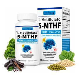Gwynne L-metilfolato 15mg Plus Metil B12 Cofactor,alta Potencia,forma Activa De 5-mthf,soporta El Mood,metilación Y Cognición,90 Cápsulas,formas...   