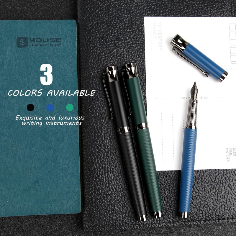 BOCIYER Luxury Fountain Pen Set,Ink Pen for Smooth Writing,Medium Nib,Includes