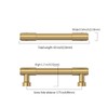 Asidrama 10 Pack 3.75 Inch(96mm) Champagne Bronze Kitchen Cabinet Handles,