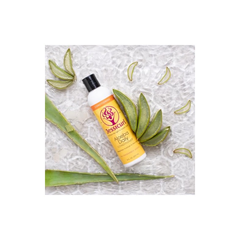 Jessicurl, Aloeba Daily Conditioner for Curly Hair, Citrus Lavender, 2