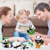 YANGUN Mini Panda Building Blocks, 3-Piece Panda Clamping Building Blocks