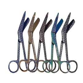 Vet Tech Gift 5/Pack Assorted Design Bandage Scissors Veterinarian Technician Appreciation Week, Premium Quality Stainless Steel (GRP 3)