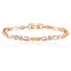 Richapex Tennis Bracelet for Women 18K Gold Plated Elegant Trendy