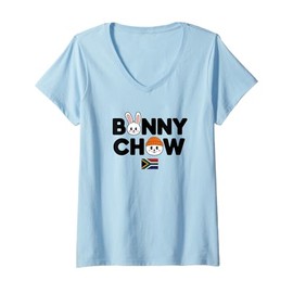 Womens Bunny Chow - South African Food Lover, Home Chef V-Neck T-Shirt