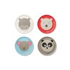 Red Rover Animal Bamboo Kid's Plates Set of 4 Multicolor