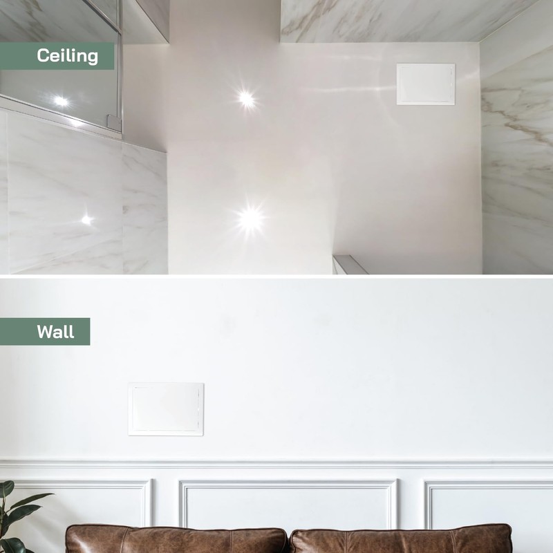 Vent Systems 12'' x 8'' Inch White Metal Access Panel