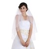 SAMKY 2T 2 Tier Crystal Beaded Edge Bridal Wedding Veil