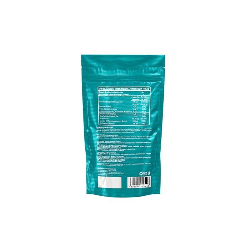 Wellthy Glicinato de Magnesio 300g Sabor Raspberry. 30 Porciones, Equivalente