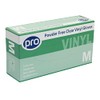 Pro Powder Free Clear Vinyl Gloves M