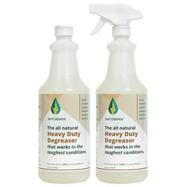Naturama Heavy Duty Degreaser: Eco-Friendly, Odorless, AND Powerful. A Great Cleaner for Kitchen, Automotive, and Industrial Purposes. Removes grease, oil, and grime. (32oz 2Pack )