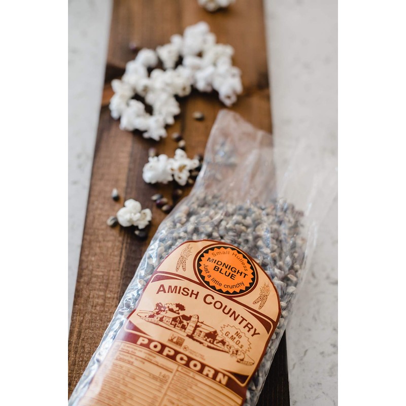 Amish Country Popcorn | 1 Lb Midnight Blue Kernels |