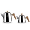 Serenk Definition Stainless Steel Teapot Set, 1L Teapot & 2L